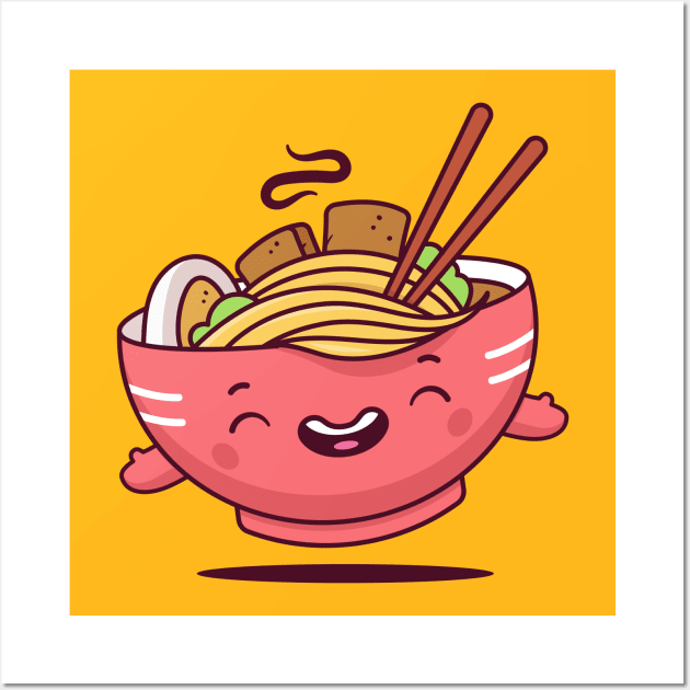 Ramen Kawaii Wall Art by zoljo